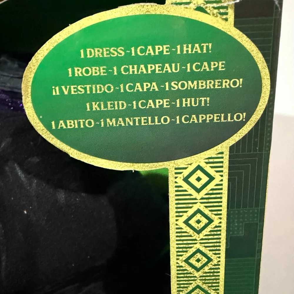 Universal's Wicked Deluxe Elphaba Black Dress Hat SZ 4-6 costume Halloween New